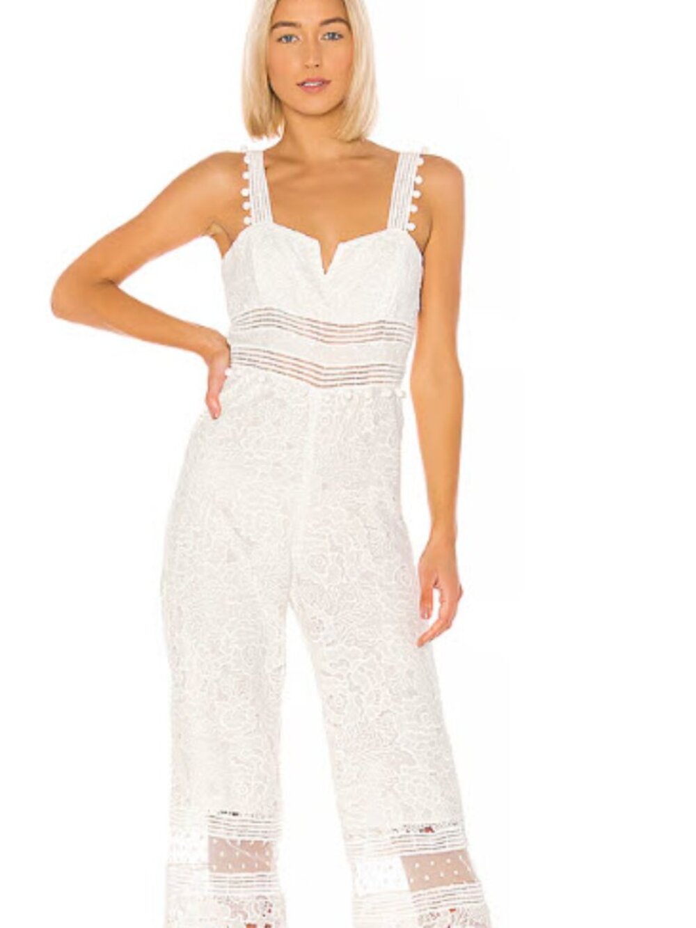 SAYLOR Gabri White Jumpsuit | Size S